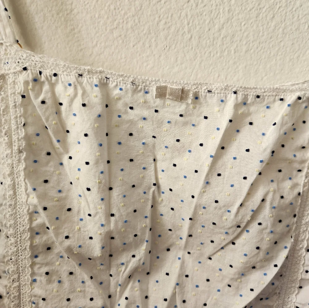 Kate Spade Sleepwear Chemise‎ Nightgown White Polka Dot Women’s Extra Large XL